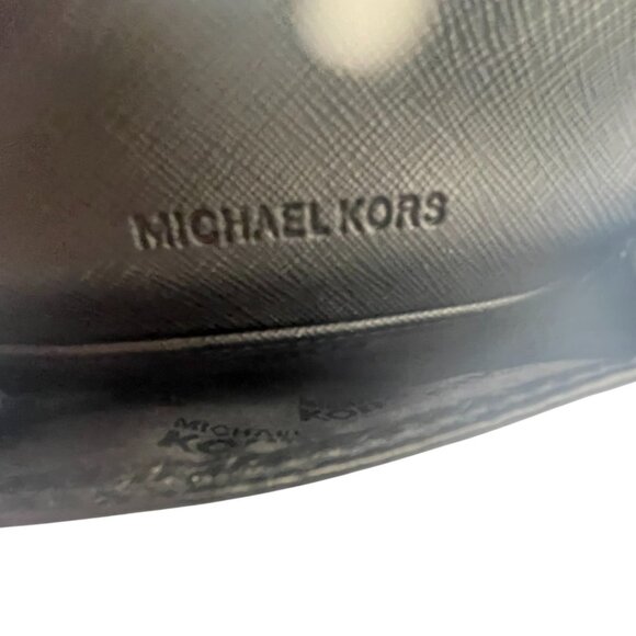 Michael Kors Pebbled Leather Card Wallet - Black - Picture 10 of 14